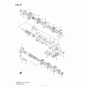 Схема вузла: Трансмісія для Suzuki DR200 DR200SE