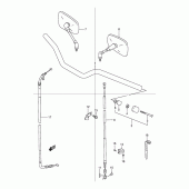 Схема узла: Руль & Тросики для Suzuki TU125