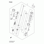 Схема узла: Передняя вилка для Suzuki SV1000