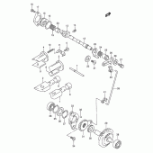 Схема вузла: Клапан вихлопу (Model l/m/n) для Suzuki RMX250