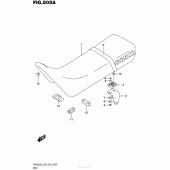 Схема вузла: Сидіння для Suzuki DR200 DR200S