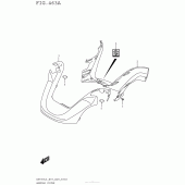 Схема вузла: Накладка керма для Suzuki AN650 Burgman (EU analogue of SkyWave)