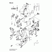 Схема вузла: Електропроводка (Gsx1300bk/u2/uf) для Suzuki GSX1300 B-King