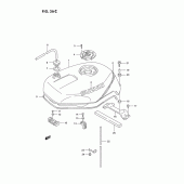Схема вузла: Паливний бак для Suzuki GSX-R750