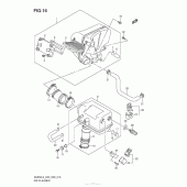 Схема вузла: Повітряний фільтр (An650L3 E33) для Suzuki AN650 Burgman (EU analogue of SkyWave)