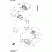 Схема вузла: Поворотники для Suzuki SFV650 Gladius