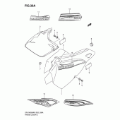 Схема вузла: Бічні панелі (Model k7/k8) для Suzuki DR-Z400 DR-Z400SM