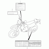 Схема вузла: Інформаційні наклейки (Model k1) для Suzuki DR-Z400 DR-Z400E