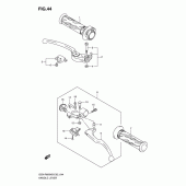 Схема узла: Ручки руля для Suzuki GSX-R600