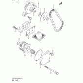 Схема вузла: Масляний насос Suzuki UC125 Epicuro
