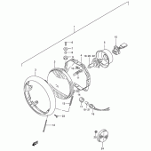 Схема вузла: Фара (Model n/p/r) для Suzuki VS800 Intruder 800