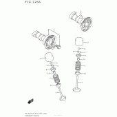 Схема узла: Распредвал & Клапан для Suzuki RM-Z250