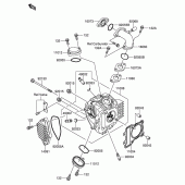 Схема вузла: Головка циліндра для Suzuki DR-Z110