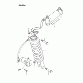Схема узла: Задний амортизатор (Model k/l/m/n/p/r) для Suzuki GSX1100