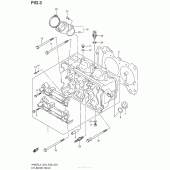 Схема вузла: Головка циліндра для Suzuki AN650 Burgman (EU analogue of SkyWave)