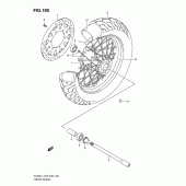 Схема узла: Переднее колесо (Vl800tl1 e28) для Suzuki VL800 Boulevard C50T
