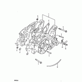 Схема вузла: Картер двигуна для Suzuki RM100