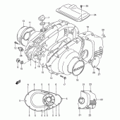 Схема вузла: Кришки картера для Suzuki GS500