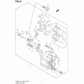Схема узла: Передний тормозной суппорт для Suzuki UH200 Burgman