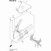 Схема узла: Передний обтекатель для Suzuki GSX-R750
