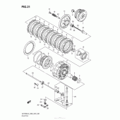 Схема вузла: Зчеплення Suzuki VZ1500 Boulevard M90