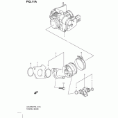 Схема узла: Дроссельная заслонка (Model l0) для Suzuki UX125 Sixteen