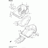 Схема вузла: Багажник для шолома для Suzuki AN400 Burgman (EU analogue of SkyWave)