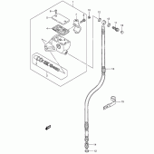 Схема вузла: Передній гальмівний циліндр для Suzuki VS1400 Boulevard S83