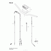 Схема вузла: Кермо & Тросики для Suzuki RM-Z450