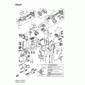 Схема вузла: Електропроводка (Imobi) (an400zal1 e2) для Suzuki AN400 Burgman (EU analogue of SkyWave)