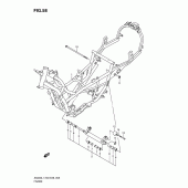 Схема вузла: Рама (An400l1 e33) для Suzuki AN400 Burgman (EU analogue of SkyWave)