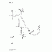 Схема узла: Шланг масляный для Suzuki DR-Z400 DR-Z400S
