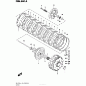 Схема вузла: Зчеплення для Suzuki RM-Z250