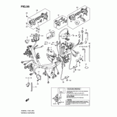 Схема узла: Электропроводка (An650l1 e19) для Suzuki AN650 Burgman (EU analogue of SkyWave)