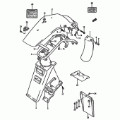 Схема вузла: Заднє крило (Model r) для Suzuki DR350