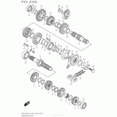 Схема вузла: Трансмісія для Suzuki RM-Z450