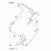 Схема вузла: Система вентиляції бензобака (E14) для Suzuki GSX-R1000