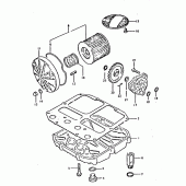 Схема узла: Масляный насос & Масляный фильтр для Suzuki GSX400