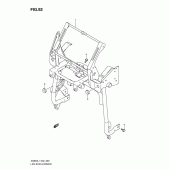Схема узла: Кронштейн переднего обтекателя (An650al1 e19) для Suzuki AN650 Burgman (EU analogue of SkyWave)