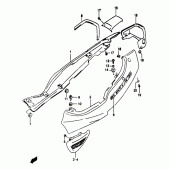 Схема вузла: Бічні панелі (Gsf1200saw) для Suzuki GSF1200 Bandit