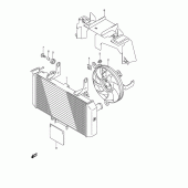 Схема узла: Радиатор для Suzuki DL650 V-Strom