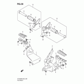 Схема узла: Подножки для Suzuki VZ1500 Intruder M1500