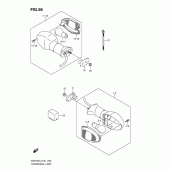 Схема узла: Поворотники для Suzuki GSR750