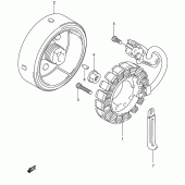 Схема вузла: Статор & Ротор Suzuki VL250 Intruder LC