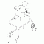 Схема вузла: Електроустаткування для Suzuki DR200 DR200SE