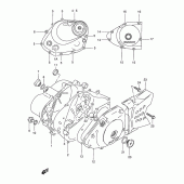 Схема вузла: Кришки картера для Suzuki DR125