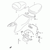 Схема вузла: Сидіння для Suzuki TL1000