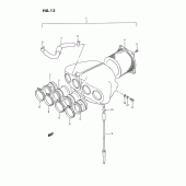 Схема вузла: Повітряний фільтр Suzuki GSX1100