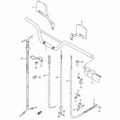Схема вузла: Кермо & Тросики (Model n/p/r/s/t) для Suzuki DR650 DR650RSE