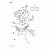 Схема вузла: Циліндр для Suzuki TF125